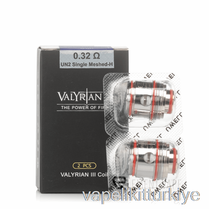 Vape Türkiye Uwell Valyrian 3 Yedek Bobin 0.32ohm Un2 Bobinler
